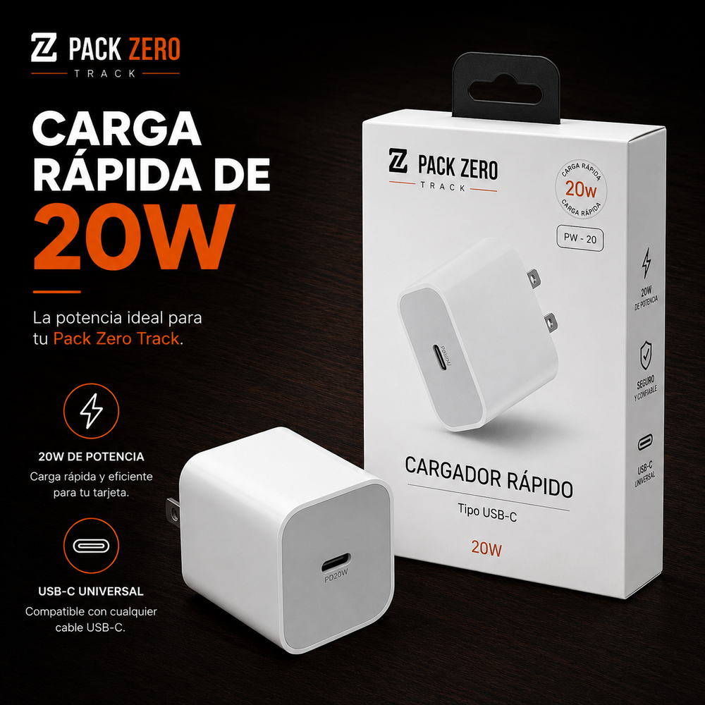 Adaptador 20W USB-C — PackZero