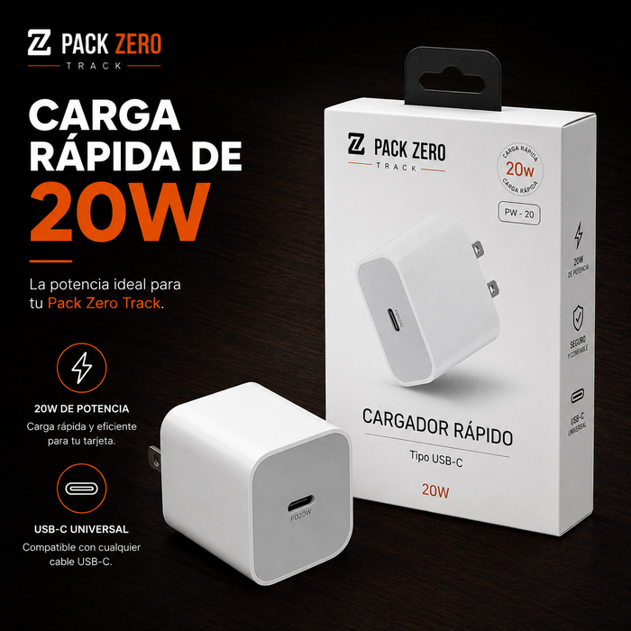 Adaptador 20W USB-C — PackZero