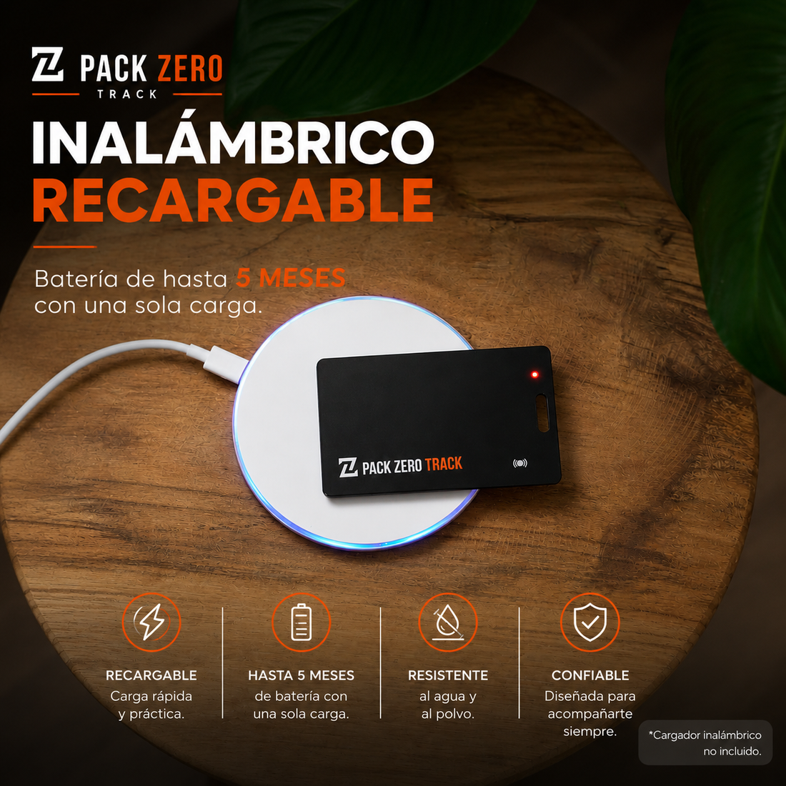 PackZero Track — Tarjeta Rastreadora para Billetera, Pasaporte y Equipaje